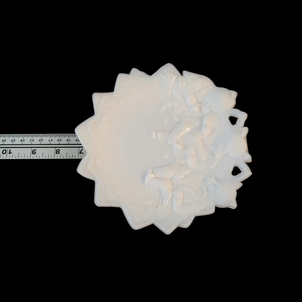 Westmorland Little Bears Milk Glass Plate